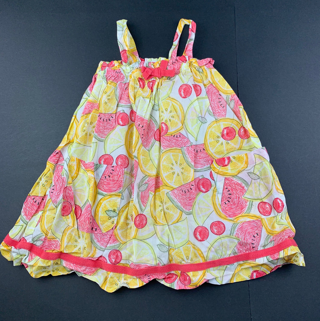Girls Pumpkin Patch, lightweight cotton summer dress, GUC, size 1, L: 46cm