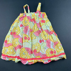 Girls Pumpkin Patch, lightweight cotton summer dress, GUC, size 1, L: 46cm