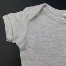 Load image into Gallery viewer, unisex Target, grey soft cotton bodysuit / romper, GUC, size 000,  