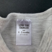 Load image into Gallery viewer, unisex Target, grey soft cotton bodysuit / romper, GUC, size 000,  