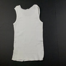 Load image into Gallery viewer, Girls Anko, white cotton singlet top, unicorn, GUC, size 0,  