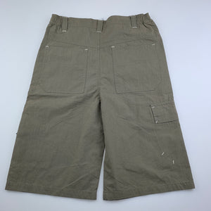 Boys KidsWorld, khaki lightweight long shorts, L: 50cm, GUC, size 8,  