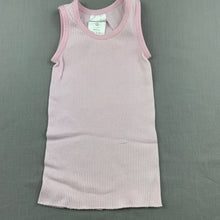 Load image into Gallery viewer, Girls Target, pink ribbed cotton singlet top, GUC, size 0000,  