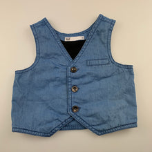 Load image into Gallery viewer, Boys Target, lightweight denim waistcoat, GUC, size 1,  