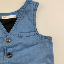 Load image into Gallery viewer, Boys Target, lightweight denim waistcoat, GUC, size 1,  