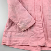 Load image into Gallery viewer, Girls Lily &amp; Dan, floral lined pink cotton lightweight jacket, marks on cuffs, FUC, size 5,  