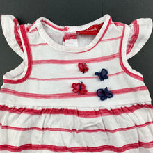 Load image into Gallery viewer, Girls Sprout, cotton casual dress, butterflies, GUC, size 000, L: 32cm