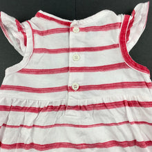 Load image into Gallery viewer, Girls Sprout, cotton casual dress, butterflies, GUC, size 000, L: 32cm