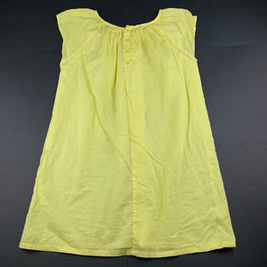 Girls Cotton On, yellow lightweight cotton casual dress, EUC, size 7, L: 66cm