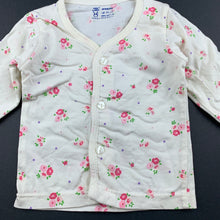 Load image into Gallery viewer, Girls Pink Rabbit, floral cotton long sleeve top, GUC, size 0000,  
