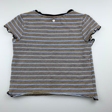 Load image into Gallery viewer, Girls Eve Girl, stretchy striped t-shirt / top, GUC, size 8,  