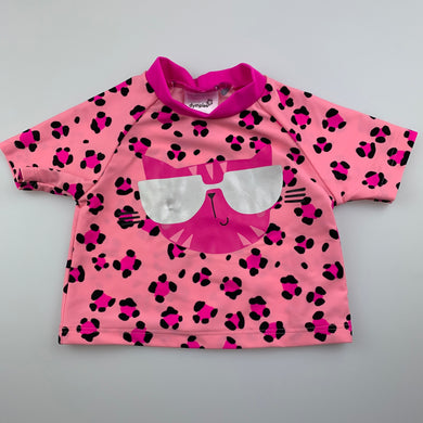 Girls Dymples, short sleeve rashie / swim top, GUC, size 000,  