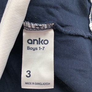 Boys Anko, navy singlet / tank top, EUC, size 3,  