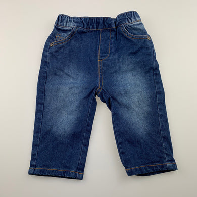 Boys TheKidStore, stretch denim pants, elasticated, GUC, size 00,  