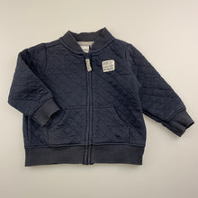 Load image into Gallery viewer, Boys Carters, blue quilted lightweight sweater, wash faded, FUC, size 00,  