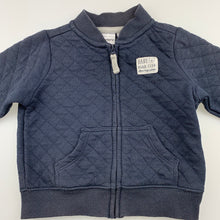 Load image into Gallery viewer, Boys Carters, blue quilted lightweight sweater, wash faded, FUC, size 00,  