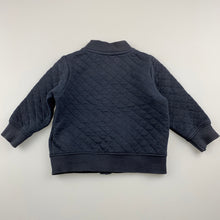 Load image into Gallery viewer, Boys Carters, blue quilted lightweight sweater, wash faded, FUC, size 00,  