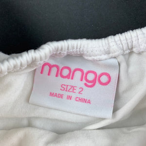 Girls Mango, stretchy top, sparkle, GUC, size 2,  