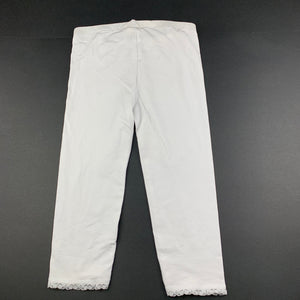 Girls H&M, organic cotton blend cropped leggings, Inside leg: 35cm, EUC, size 9,  