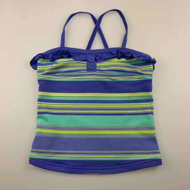 Girls Target, striped swim top, EUC, size 5,  