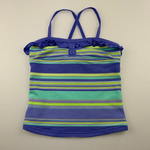 Girls Target, striped swim top, EUC, size 5,  
