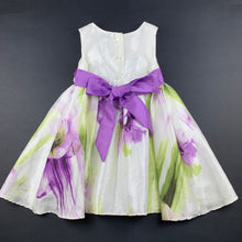 Load image into Gallery viewer, Girls Target, lined floral party dress, GUC, size 1, L: 46cm
