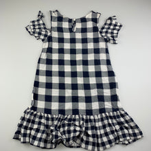 Load image into Gallery viewer, Girls Cotton On, lightweight navy check casual dress, care labels removed, GUC, size 6, L: 63cm