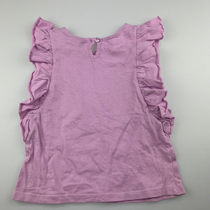 Girls Mango, lilac cotton t-shirt / top, EUC, size 3,  