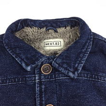 Load image into Gallery viewer, Girls Next, faux fur lined denim jacket, GUC, size 1