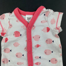 Load image into Gallery viewer, Girls Target, cotton romper, fish, GUC, size 0000,  