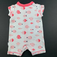 Load image into Gallery viewer, Girls Target, cotton romper, fish, GUC, size 0000,  
