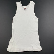 Load image into Gallery viewer, Boys Bonds, white cotton chesty singlet top, marks on back, FUC, size 8,  