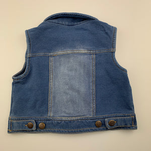 Girls lightweight, stretchy knit denim vest / jacket, EUC, size 3,  