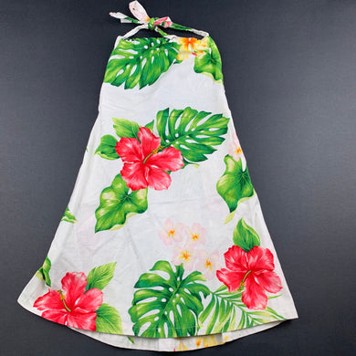 Girls Kids Creation, floral cotton casual dress, GUC, size 1, L: 50cm