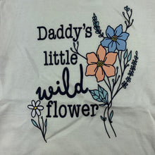 Load image into Gallery viewer, Girls Dymples, white soft cotton bodysuit / romper, flowers, EUC, size 00,  