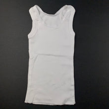 Load image into Gallery viewer, unisex Anko, white cotton singlet top, EUC, size 000,  