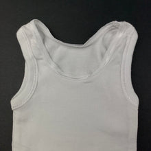 Load image into Gallery viewer, unisex Anko, white cotton singlet top, EUC, size 000,  