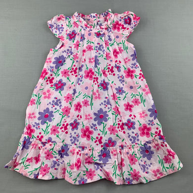 Girls Sprout, lightweight floral cotton dress, EUC, size 0, L: 45cm
