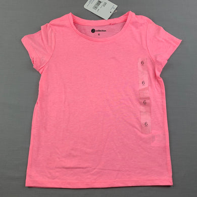 Girls B Collection, pink t-shirt / top, NEW, size 6,  