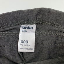 Load image into Gallery viewer, Girls Anko, grey ruffle leggings / bottoms, EUC, size 000,  