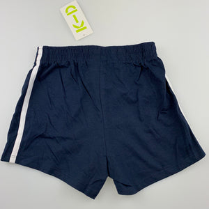 Girls KID, navy cotton shorts, elasticated, NEW, size 8,  