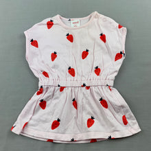 Load image into Gallery viewer, Girls Seed, pink cotton top, strawberries, FUC, size 000,  