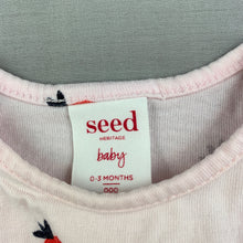 Load image into Gallery viewer, Girls Seed, pink cotton top, strawberries, FUC, size 000,  