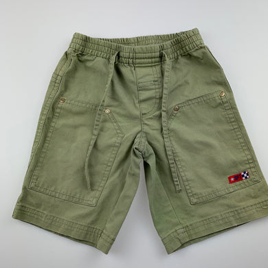 Boys Sprout, khaki cotton shorts, elasticated, GUC, size 1,  