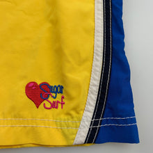 Load image into Gallery viewer, Girls Sugar Surf, yellow lightweight board shorts, W: 60cm, GUC, size 10,  