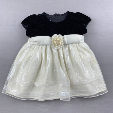 Girls Cinderella, velvet, tulle & sequin party dress, FUC, size 6 months, L: 34cm