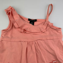 Load image into Gallery viewer, Girls Calvin Klein, peach stretchy asymmetrical top, EUC, size 4,  