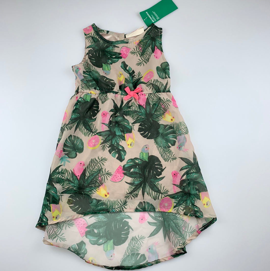 h&m polyester dress H&M Floral Off the Shoulder Dress Recycled Polyester Relaxed Fit S