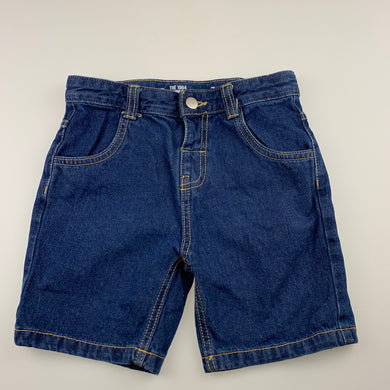 Boys 1964 Denim Co, blue denim jean shorts, adjustable, EUC, size 7,  