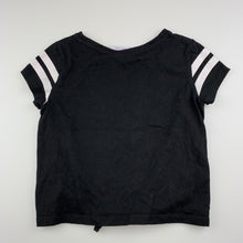 Load image into Gallery viewer, Girls Mango, black tie front t-shirt / top, GUC, size 8,  